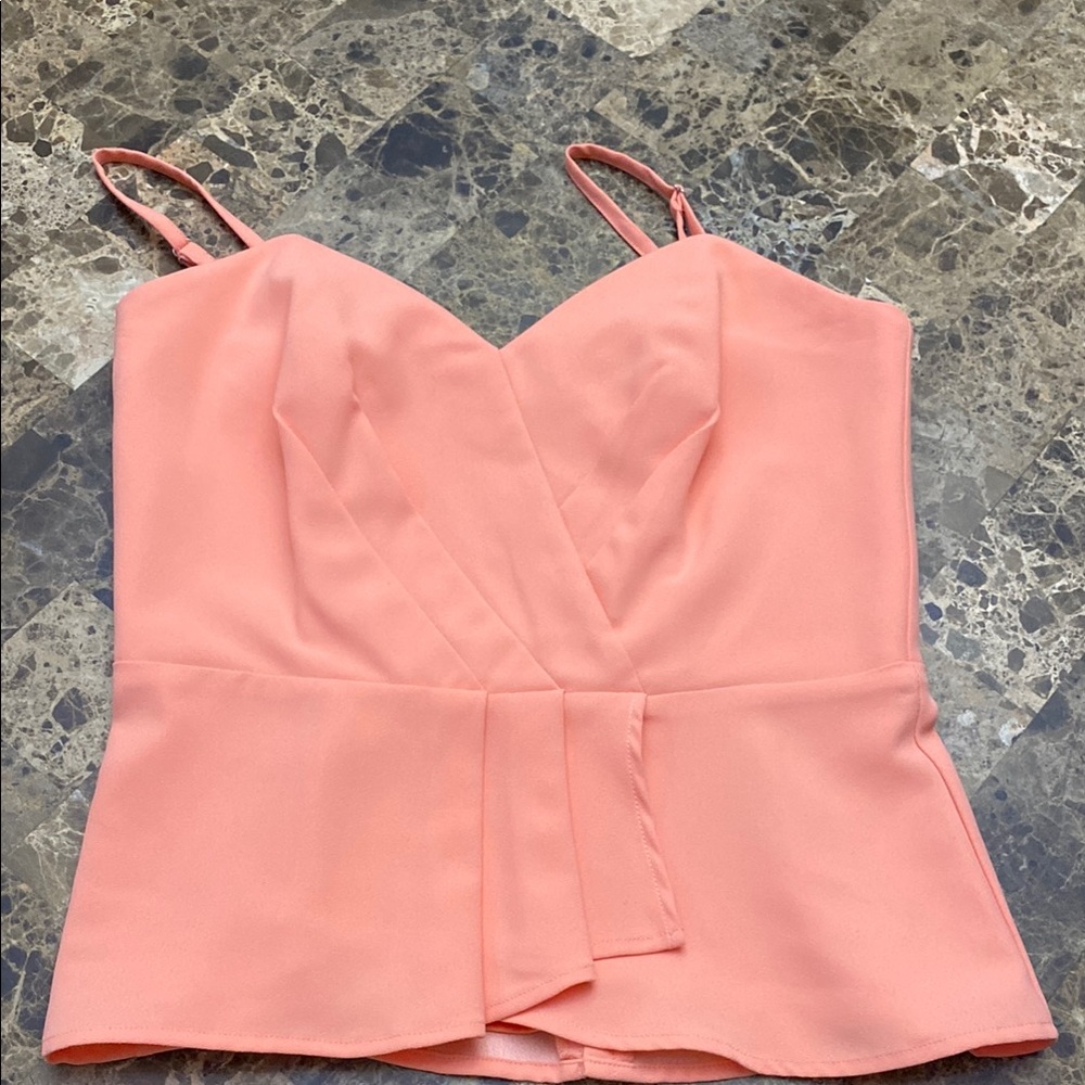 White House Black Market Peach Camisole Top